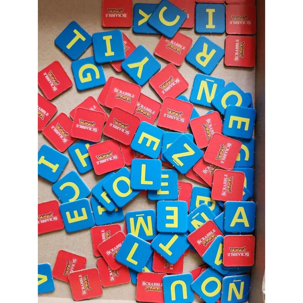 Hasbro Scrabble Junior Double Sided Board Spelling Game